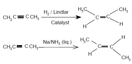 reduction of alkynes